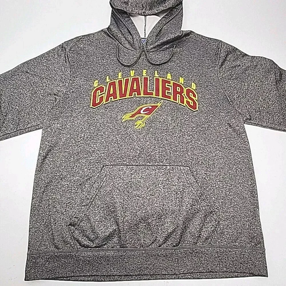 Cleveland Cavaliers Hoodie Sweatshirt TX3 Warm Gray Men XL NBA Basketball CAVS